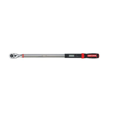 Digital Torque Wrench, 1/2 in Drive, 50 to 250 ft-lb, 29.7 in Overall Length