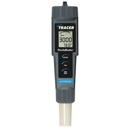 Lamotte pH/TDS/Salt Meter,(4)CR2032 Batteries 1766