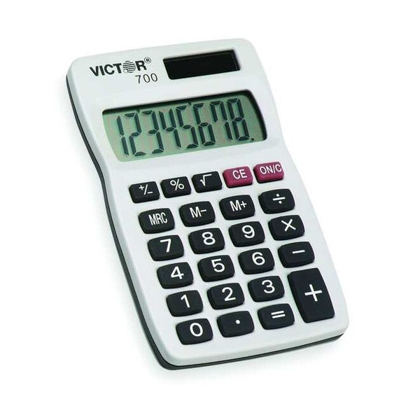 Victor Technology Portable Calculator,2 1/2" W,0.3" H 700