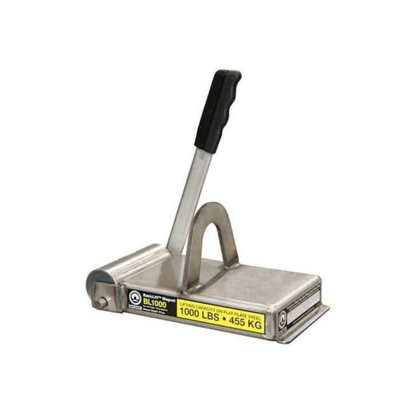Mag-Mate Lifting Magnet,1,000 lb Flat Cap,6 1/2"L BL1000