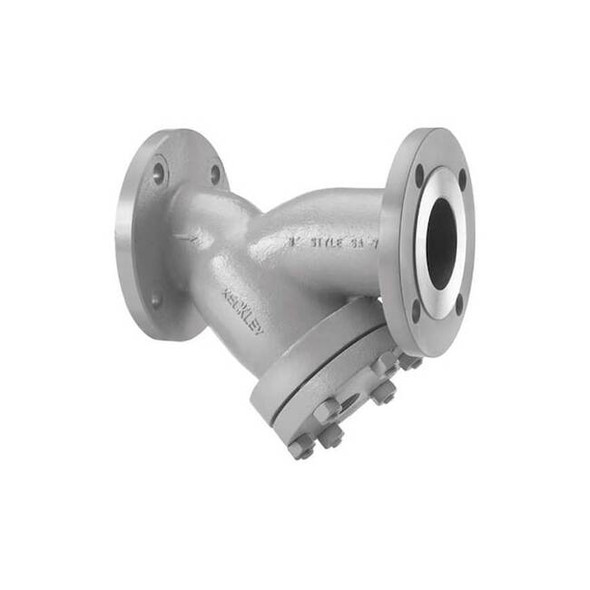 Keckley Y Strainer, 1-1/2" Pipe, Flanged, Carbon Steel 11/22RFY-CS045P34-GBI-SA7