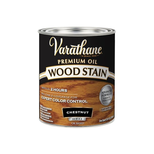 Varathane Premium Wood Stain, Oil Based, Chestnut, 1 Quart 211721H