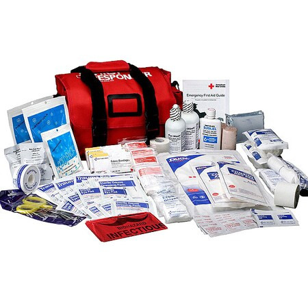 First Responder Kit, Nylon Bag, 113 Components, 50 People Served