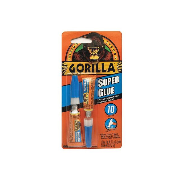 Gorilla Glue Instant Adhesive, Super Glue, Clear, 0.21 fl oz, Tube 7800102