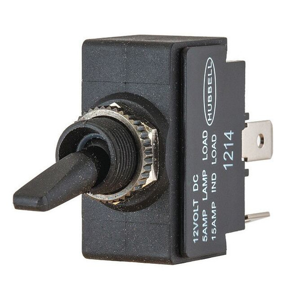 Hubbell Wiring Device-Kellems Lighted Toggle Switch,SPST,1/4 in. M11LRSP