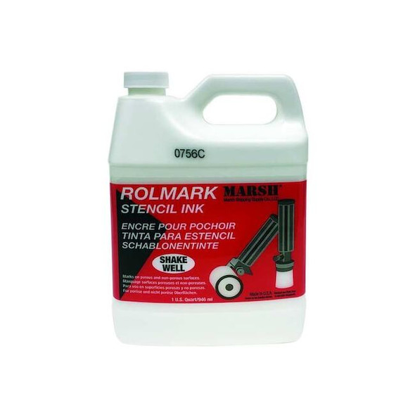 Mssc Stencil Ink, White, Container Size: 1 qt 20923