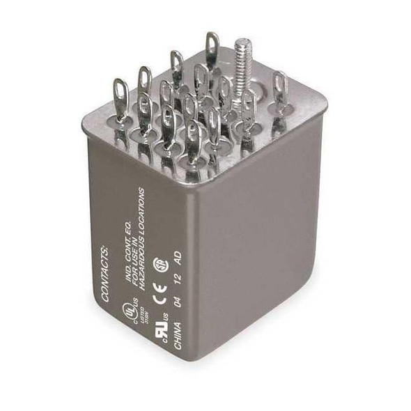 Dayton Plug-In, General Purpose Relay, Square, 3 A, 14 Pins 1EHU4