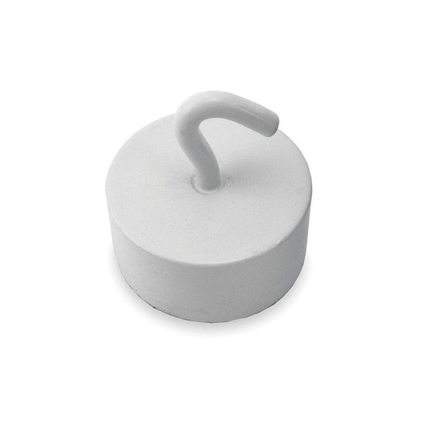 Manufacturer Varies Hook, White, Metal/Plastic, 1/2 in D 3DXZ4