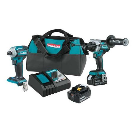 Makita CordlessToolCombinationKit,(2)5.0Ah XT288T