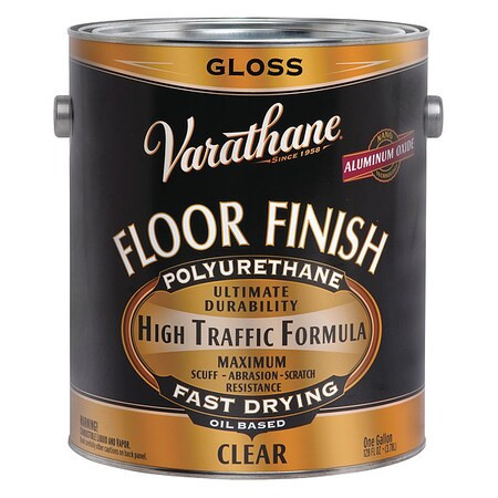 Varathane Floor Finish,Crystal Clear,Gloss,1 gal. 130031