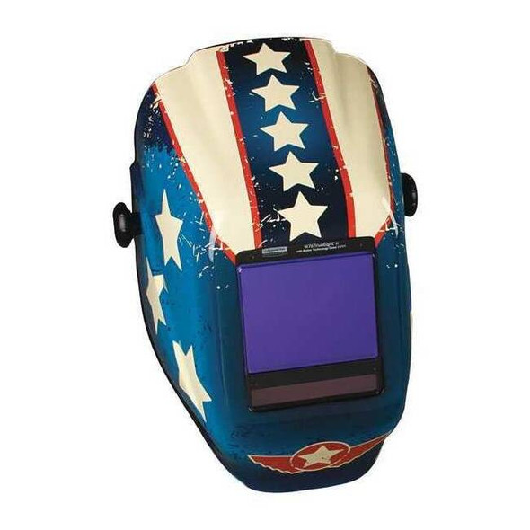 TrueSight II Auto Darkening Digital Welding Helmet, Shade 5-13, Red/White