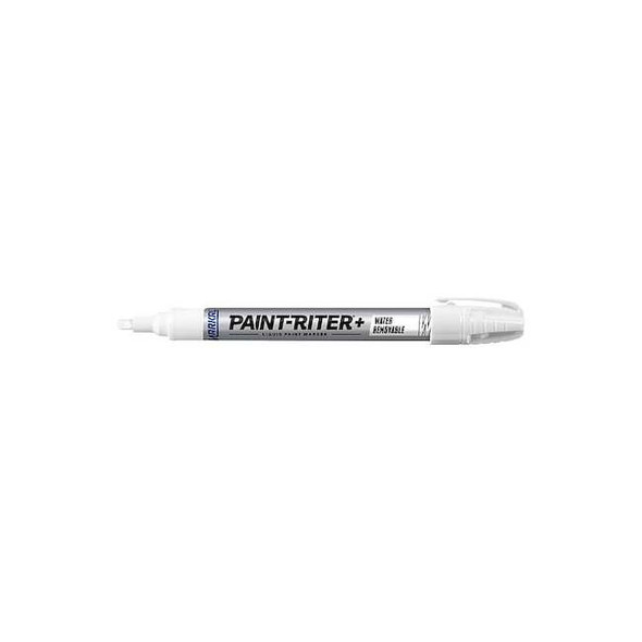 Markal Paint Marker, Medium Tip, White Color Family, Paint 97030