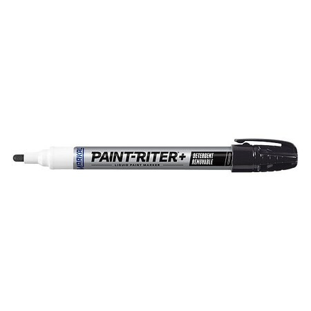 Markal Paint Marker, Medium Tip, Black Color Family, Paint 97013