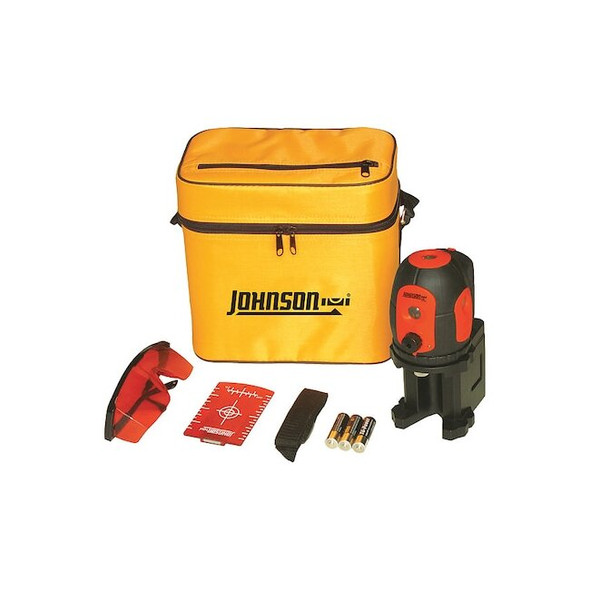 Johnson Level & Tool Dot Laser Level,Int/Ext,Red,200 ft. 40-6680