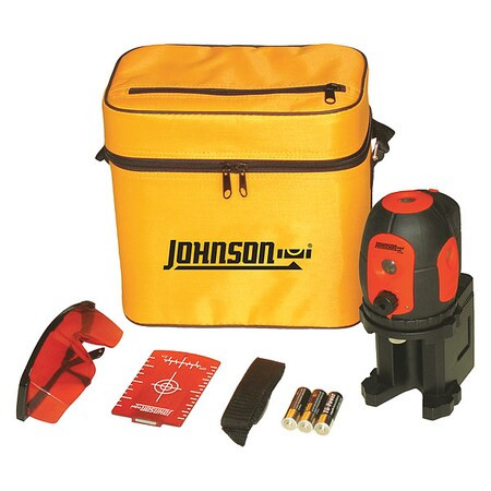 Johnson Level & Tool Dot Laser Level,Int/Ext,Red,200 ft. 40-6680