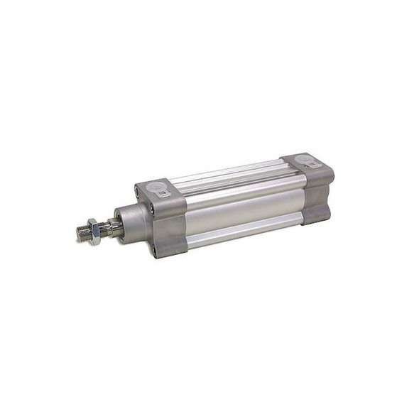 Air Cylinder, 80 mm Bore, 200 mm Stroke, ISO Double Acting, Aluminum .