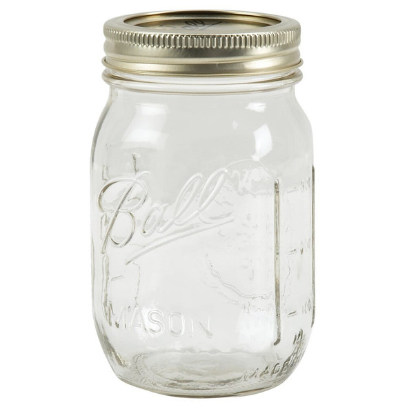Ball 16 Oz. Regular Mouth Mason Jar (12-Count) 61000 630464