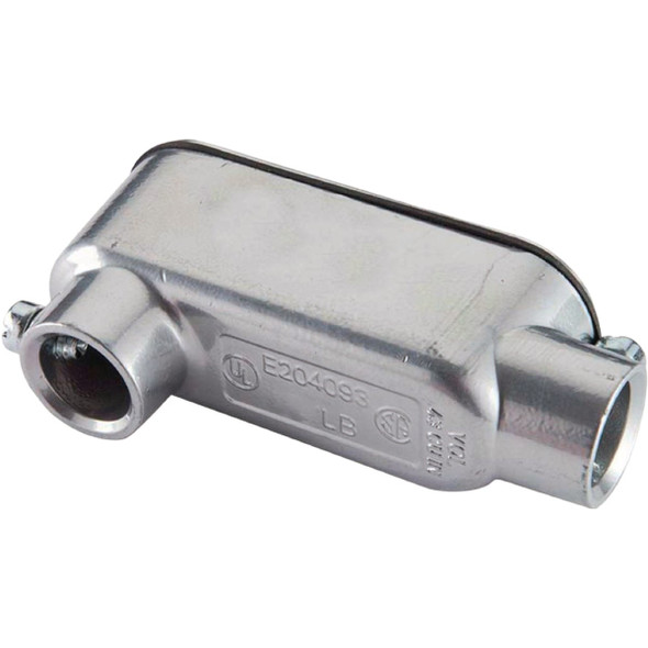 Halex 3/4 In. Aluminum EMT Set Screw Type LB Conduit Body 58707