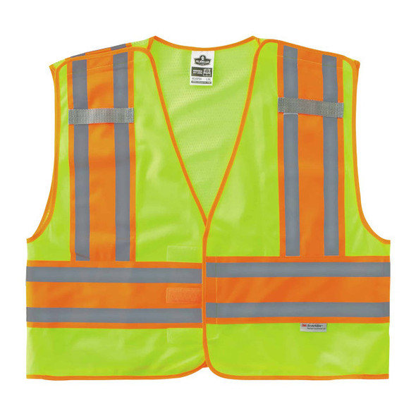 Ergodyne® GloWear® 8245PSV Public Safety Vest, 2X-Large/3X-Large, Lime, 1/Each