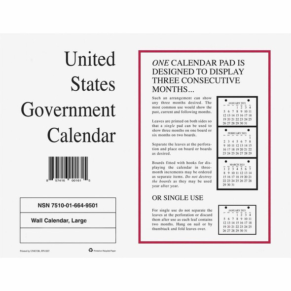 Unicor  Calendar 6649509