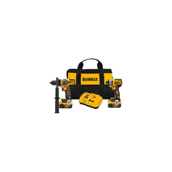 Dewalt DCK2100P2 20V MAX Cordless-Brushless Hammer Drill/Driver Kit with FLEXVOL