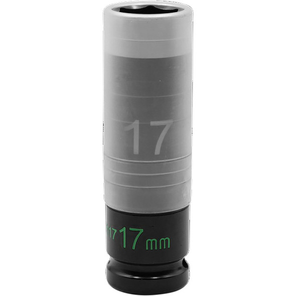 17MM THIN WALL IMPACT LUG NUT SOCKET - 1/2'' DR. TWLS117