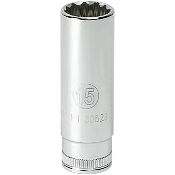 3/8” Dr. 12  Pt. Std. SAE Socket, 1/4” 80509