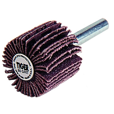 Tiger Mounted Flap Wheels, 2 1/2 in, 80 Grit, 23000 rpm Pack of 10
