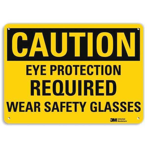 Lyle Safety Sign,Eye Safety Glasses,10in.H U4-1291-RA_14X10