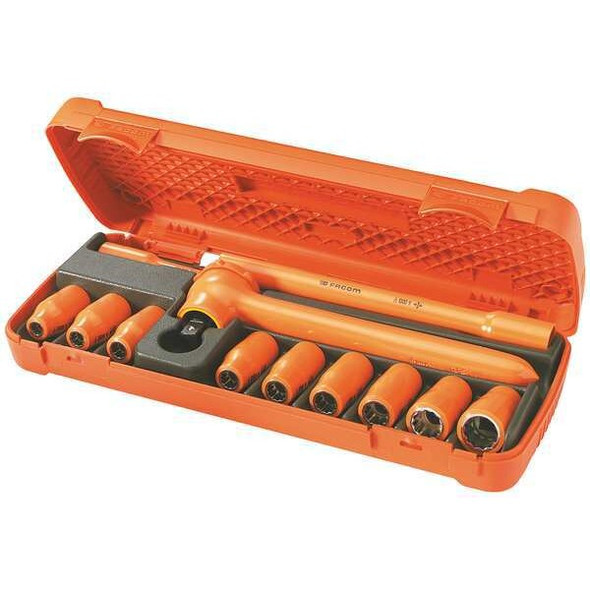 Facom Insulated Socket Wrench Set,12 pc. FC-S.400AVSE