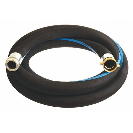 Continental Water Hose,1-1/2" ID x 25 ft.,Black RSG150-25MF-G