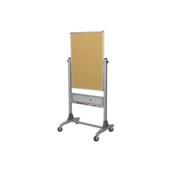 Best-Rite Combination Board, Cork, 40 in, 30 in, Aluminum Frame, White 669RU-DC