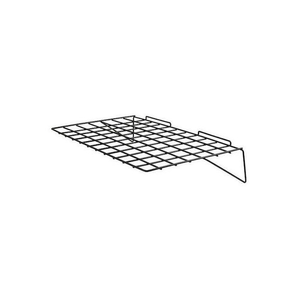 Econoco Straight Shelf, Semi-Gloss, 24"L, Black, 6PK EBL/2314