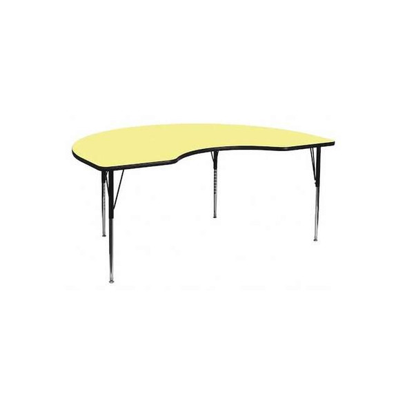 Kidney Activity Table, Laminate, Yellow