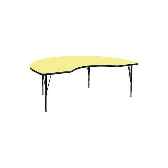 Kidney Activity Table, Laminate, Yellow