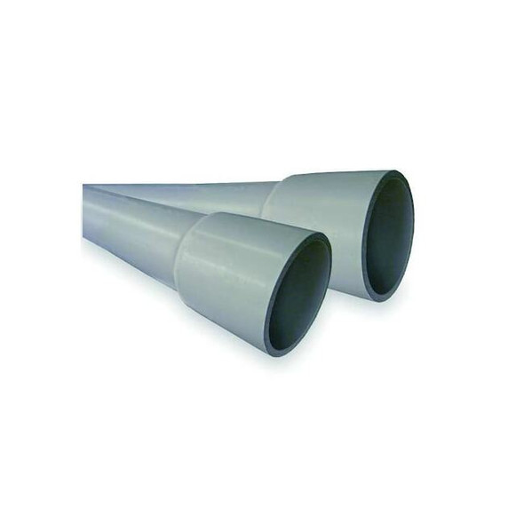 Non-Metallic Conduit, Schedule 80, 1-1/2 in Trade Size, 10 ft, PVC