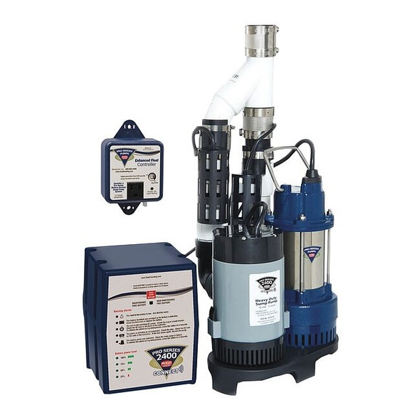 Pro Series Pumps Sump/Battery Backup System,9 Amps Backup PS-C33