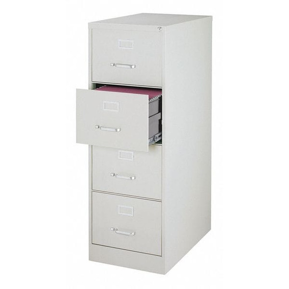 Hirsh 18" W 4 Drawer Vertical File Cabinet, Light Gray,  Legal 16703
