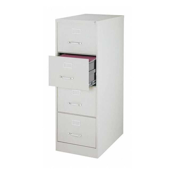 Hirsh 18" W 4 Drawer Vertical File Cabinet, Light Gray,  Legal 16703