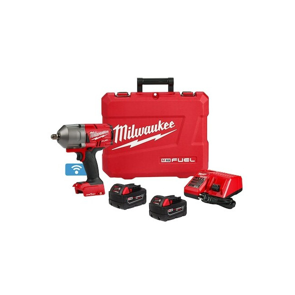 M18 FUEL 1/2 in. High Torque Impact Wrench with Pin Detent with ONE-KEY Kit
