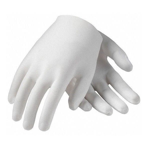Pip Inspection Gloves,White, Polyester/Stainless Steel, White, ,12 PK 97-520