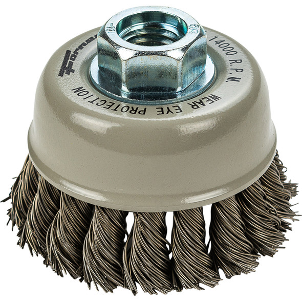 Cup Brush,Knotted 2-3/4" x .020 in x 5/8 in-12 72830