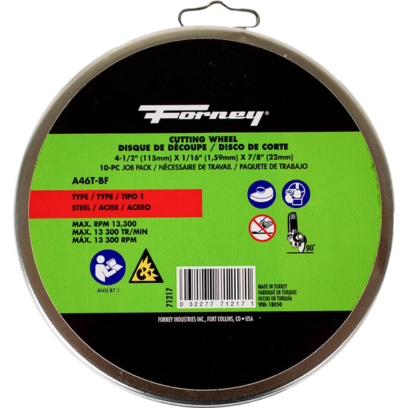 10-Pack #71847 (4-1/2 in Metal Cut-Off Wheel) 71217