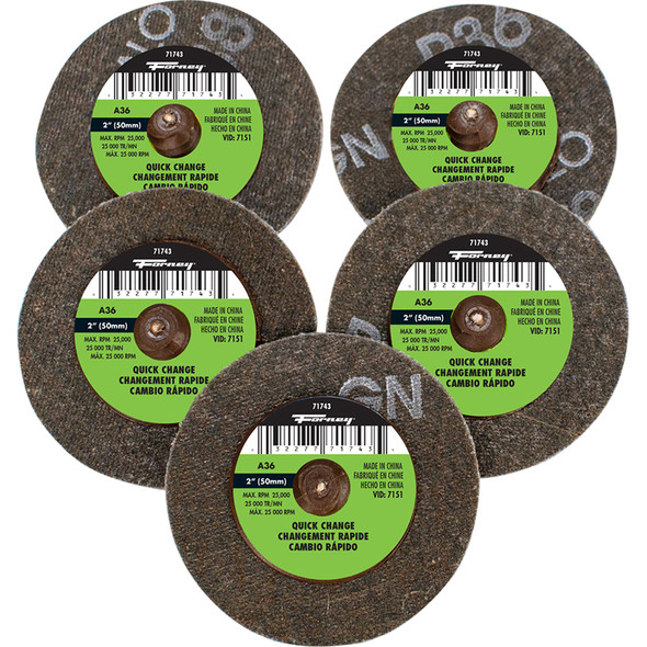 QuickChangeSand Disc,36 Grit, 2in (5-pack-71743) 71601