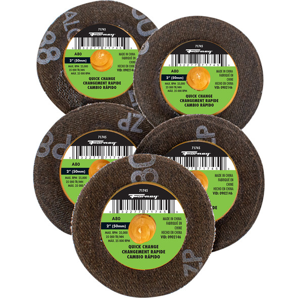 QuickChangeSandDisc, 80 Grit, 2" (5-pack-71745) 71602