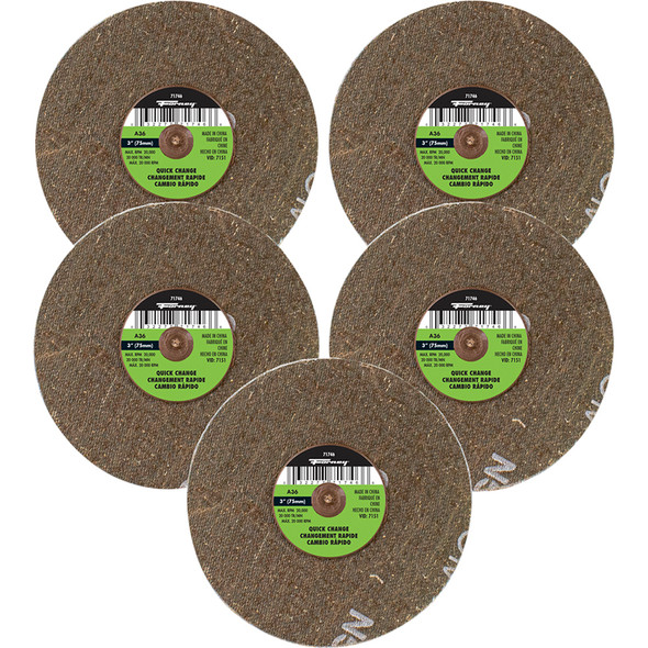 QuickChangeSandDisc,36 Grit, 3"(5-pack-71746) 71603