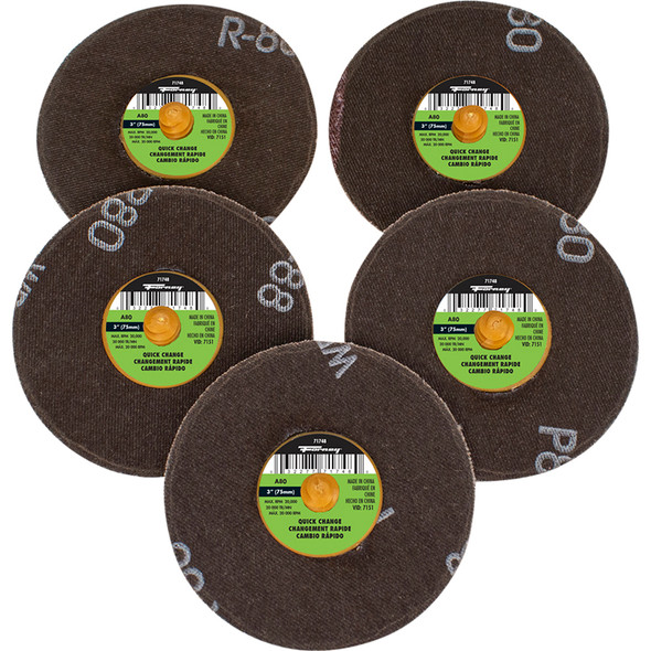 QuickChangeSand Disc,80 Grit, 3in (5-pack-71748) 71604