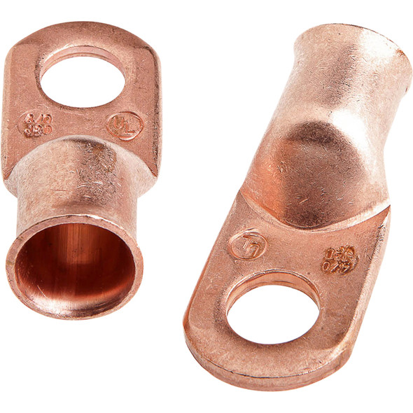 Lug for Number 4/0 Cable,1/2in Stud, Prem Copper 60101