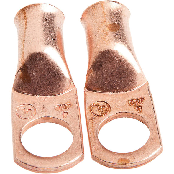 Lug for Number 4 Cable, 3/8 in Stud,Prem Copper 60093