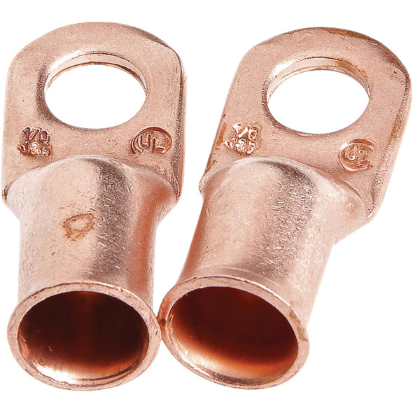 Lug for Number 1/0 Cable, 3/8in Stud,Prem Copper 60096